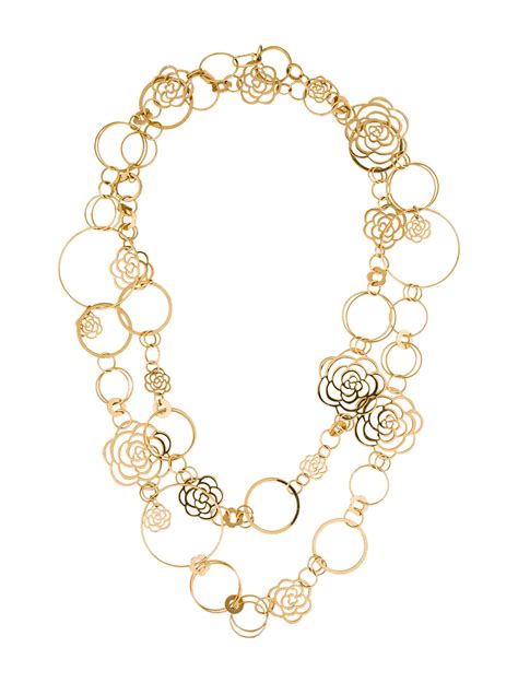 inside chanel the camellia|chanel camellia flower necklace.